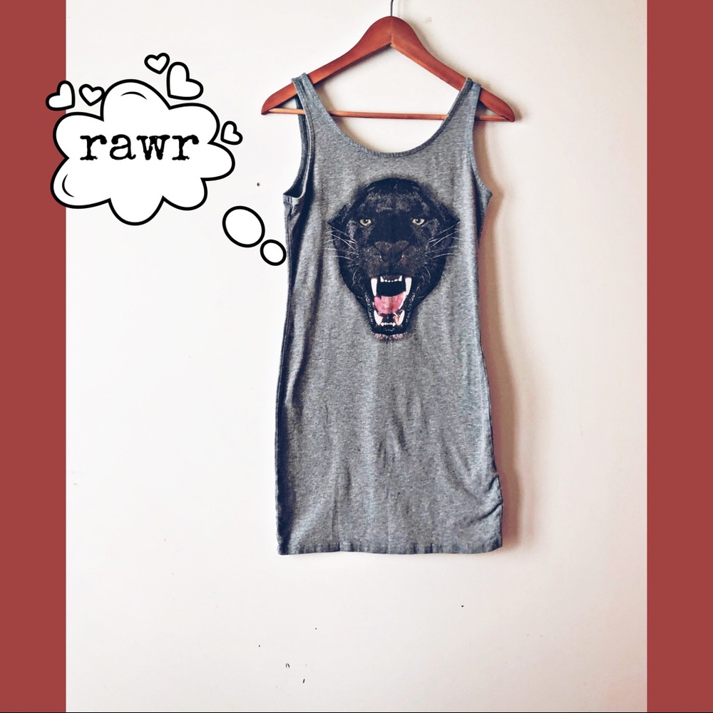 H&M Black Panther Bodycon Tank Dress